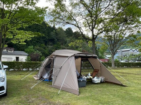 秋吉台キャンプ場の風景／諫早市の工務店・本多工務店社長のGW旅